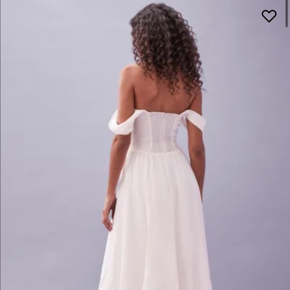 Reformation White Violet Dress NWT - Picture 3 of 8